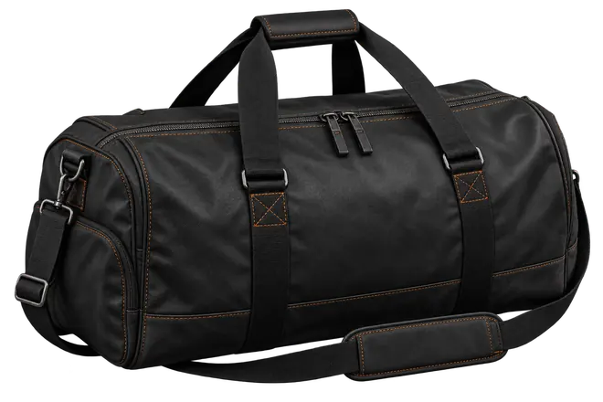 Dunkle Reisetasche als Roleplay-Requisite